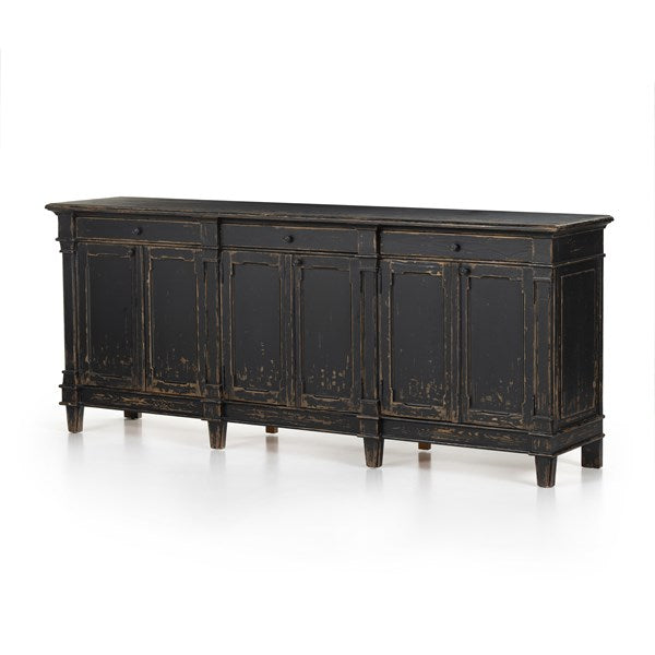 Marjorie Sideboard - Distressed Black-Four Hands-FH-229927-001-Sideboards & Credenzas-1-France and Son