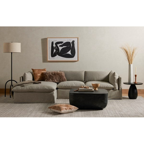 Basil Square Coffee Table-Four Hands-FH-229988-001-Coffee TablesAged Grey-2-France and Son