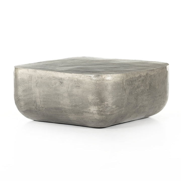 Basil Square Coffee Table-Four Hands-FH-229988-004-Coffee TablesRaw Antique Nickel-11-France and Son