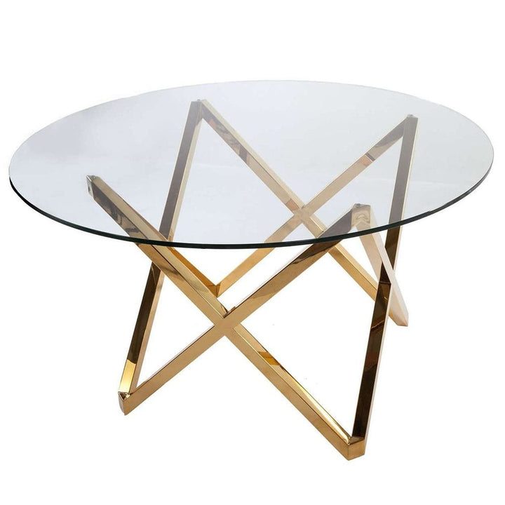 Mid-Century Modern Galvin Dining Table - Gold