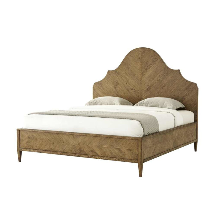 Nova California King Bed-Theodore Alexander-THEO-TAS84023.C253-BedsLight Brown-1-France and Son