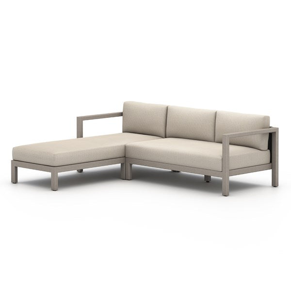 Sonoma 2pc Sectional - Weathered Grey-Four Hands-FH-230029-002-Outdoor SectionalsFaye Sand-Left Arm Facing-8-France and Son