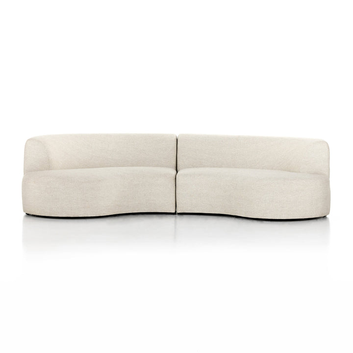 Opal Outdoor 2-Pc Sectional-Four Hands-FH-230044-001-Outdoor LoungeCurved-3-France and Son