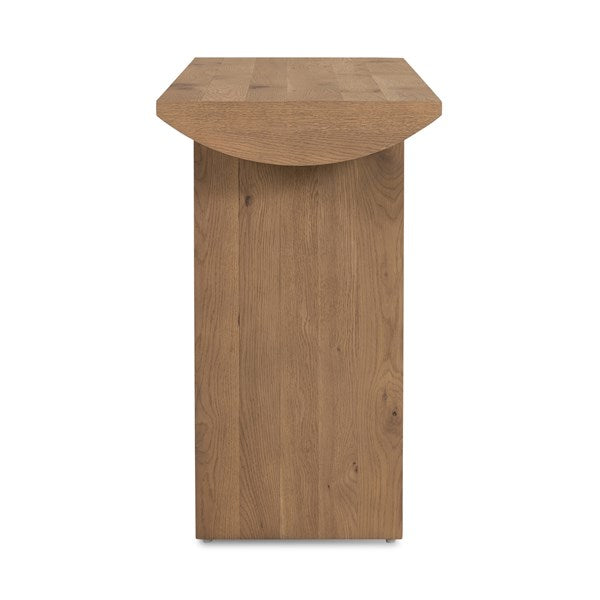 Pickford Console Table-Dusted Oak Veneer-Four Hands-Fh-230091-001-Console Tables-4-France and Son