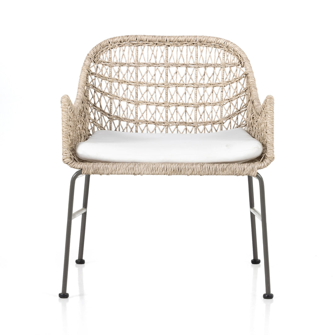 Bandera Outdoor Chair-Four Hands-FH-230093-001-Outdoor Dining ChairsVintage White-With Cushion-2-France and Son