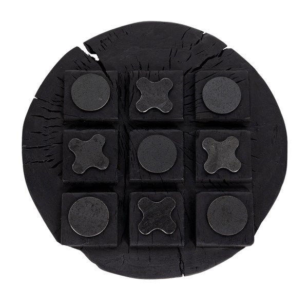 Tic Tac Toe Home Decor-Four Hands-FH-230196-001-Game TablesCarbonized Black-3-France and Son