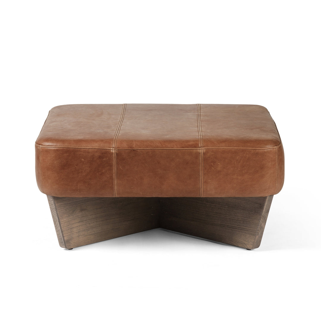 Chaz Ottoman-Four Hands-FH-230398-006-Stools & OttomansSmall-Alcala Graphite-18-France and Son