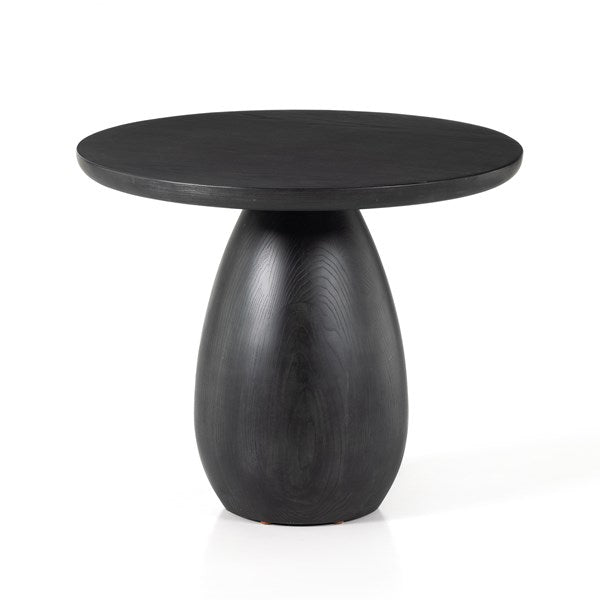 Merla Wood End Table-Tall-Black Wash Ash-Four Hands-FH-230274-001-Side Tables-1-France and Son