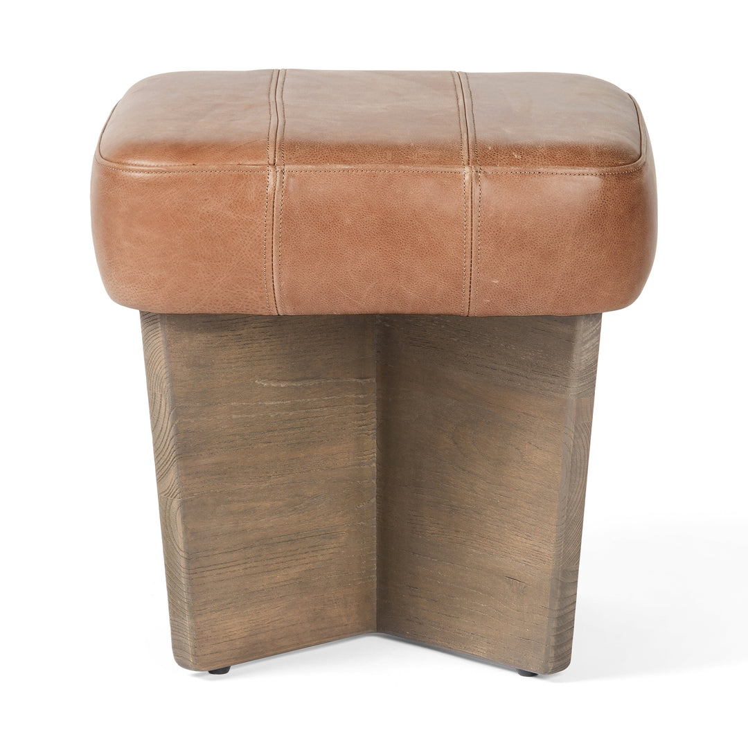 Chaz Ottoman-Four Hands-FH-230398-006-Stools & OttomansSmall-Alcala Graphite-12-France and Son