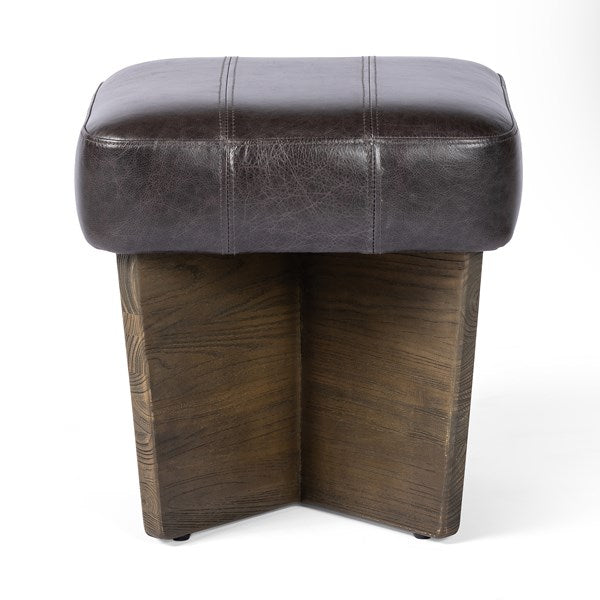 Chaz Ottoman-Four Hands-FH-230398-006-Stools & OttomansSmall-Alcala Graphite-23-France and Son