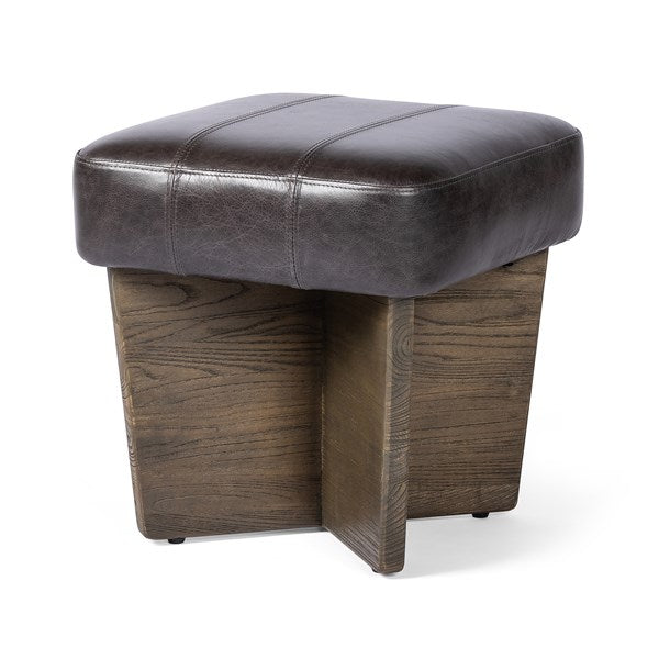 Chaz Ottoman-Four Hands-FH-230398-006-Stools & OttomansSmall-Alcala Graphite-22-France and Son