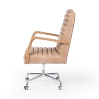 Bryson Desk Chair- Ribbed Back-Four Hands-FH-CABT-11521-068-Task ChairsSmoke-6-France and Son