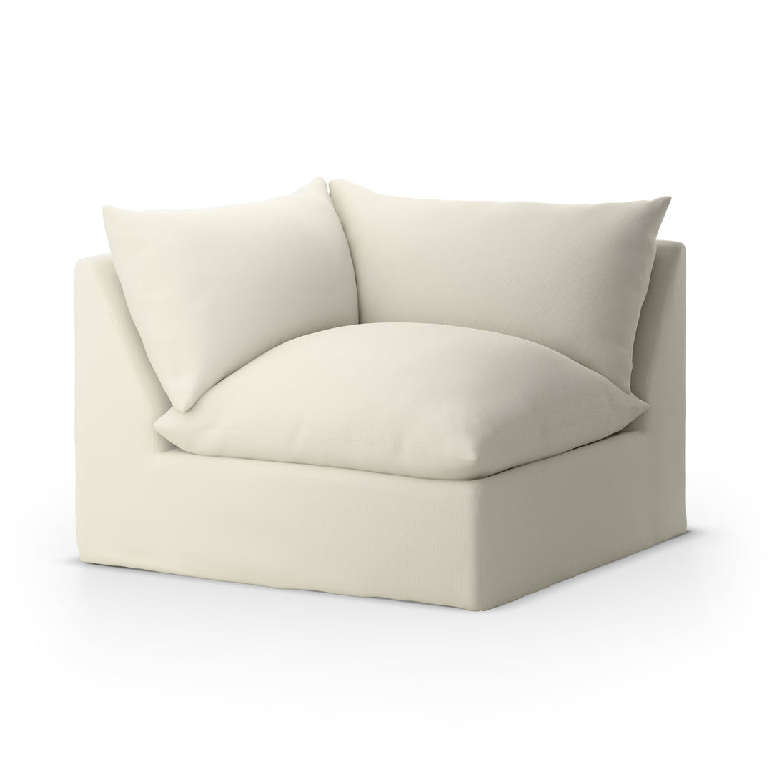 Grant Outdoor Chaise Piece-Four Hands-FH-230628-005-Outdoor ChaisesFaye Cream-Corner Piece-5-France and Son