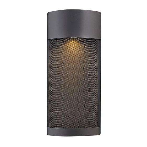 Outdoor Aria Wall Sconce-Hinkley Lighting-HINKLEY-2307BK-LL-Outdoor Lighting-1-France and Son