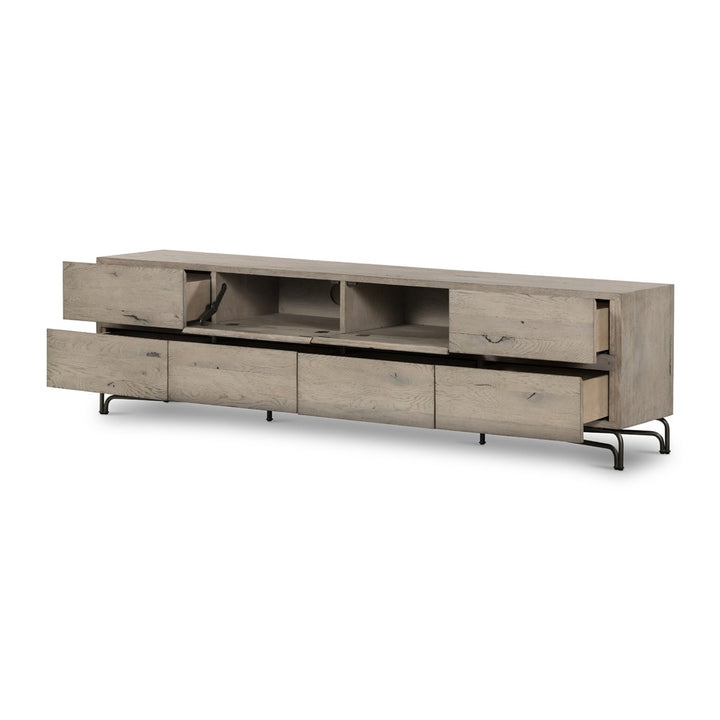 Marion Media Console - Washed Natural-Four Hands-FH-230865-001-Media Storage / TV Stands-3-France and Son
