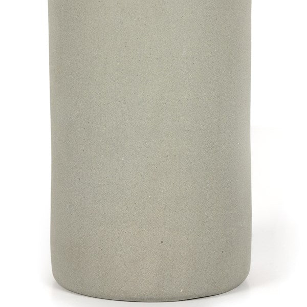 Evalia Tall Vase-Light Grey Matte Ceramc-Four Hands-FH-231137-002-VasesGrey-5-France and Son