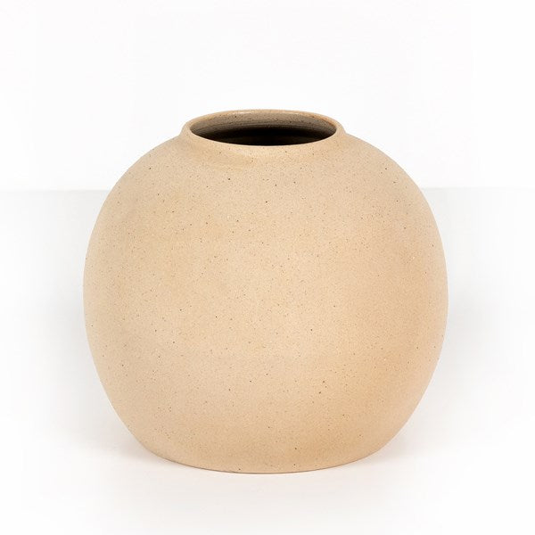 Evalia Vase-Natural Grog Ceramic-Four Hands-FH-231138-001-VasesCream-7-France and Son