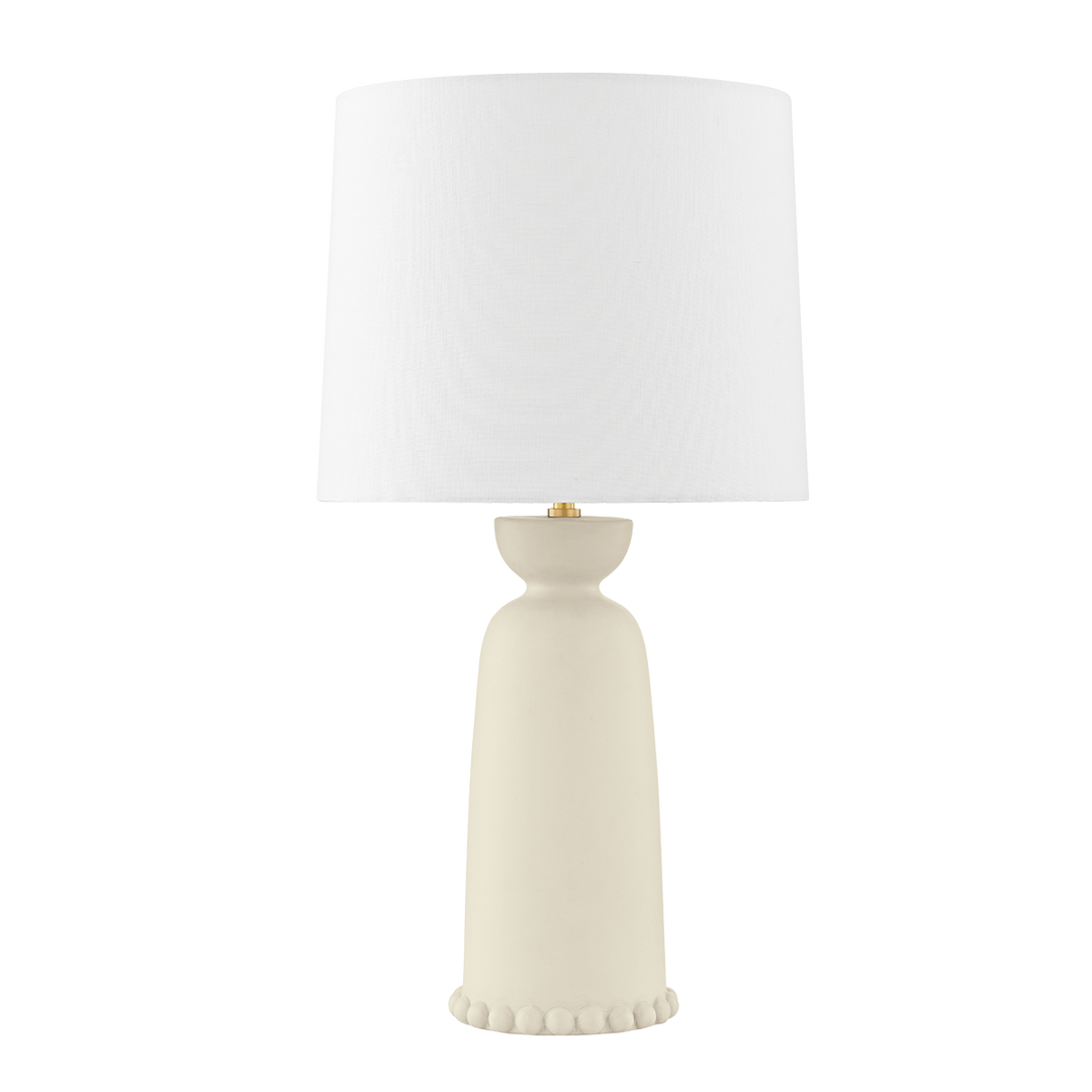 Rhea Aged Brass/Ceramic Antique Ivory-Mitzi-HVL-HL663201-AGB/CAI-Table Lamps-1-France and Son