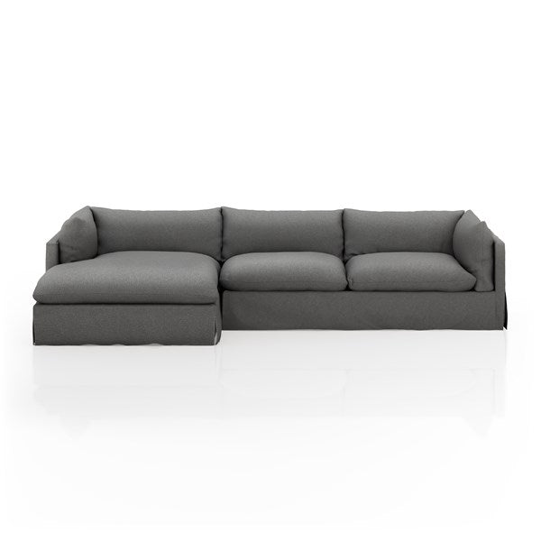 Habitat 2 - PC Sectional-Four Hands-FH-231278-001-SectionalsLAF Chaise - 112"-Fallon Charcoal-20-France and Son