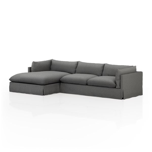 Habitat 2 - PC Sectional-Four Hands-FH-231280-004-SectionalsLAF Chaise - 133"-Fallon Charcoal-19-France and Son