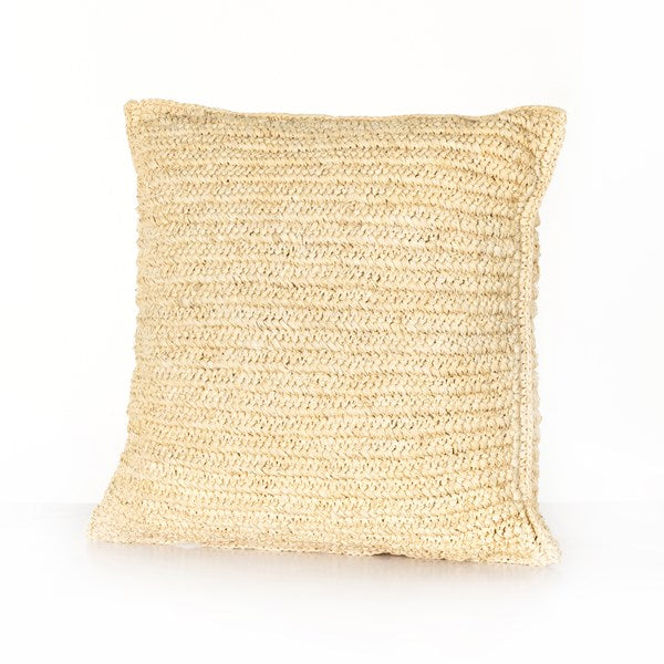 Woven Palm Pillow-Four Hands-FH-231459-001-Pillows20X20"-Natural Palm-6-France and Son
