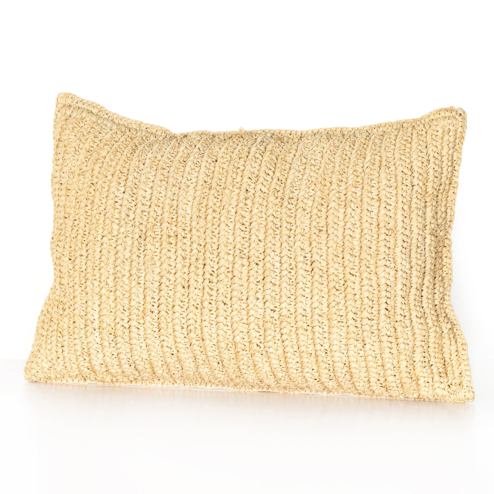 Woven Palm Pillow-Four Hands-FH-231459-004-Pillows16X24"-Natural Palm-2-France and Son