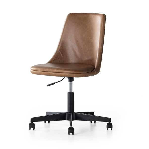 Lyka Desk Chair-Sonoma Chestnut-Four Hands-FH-231804-001-Task Chairs-1-France and Son