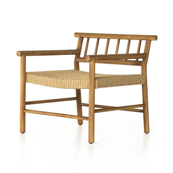 Larsen Outdoor Chair - Natural Teak-Four Hands-FH-231931-001-Lounge Chairs-1-France and Son