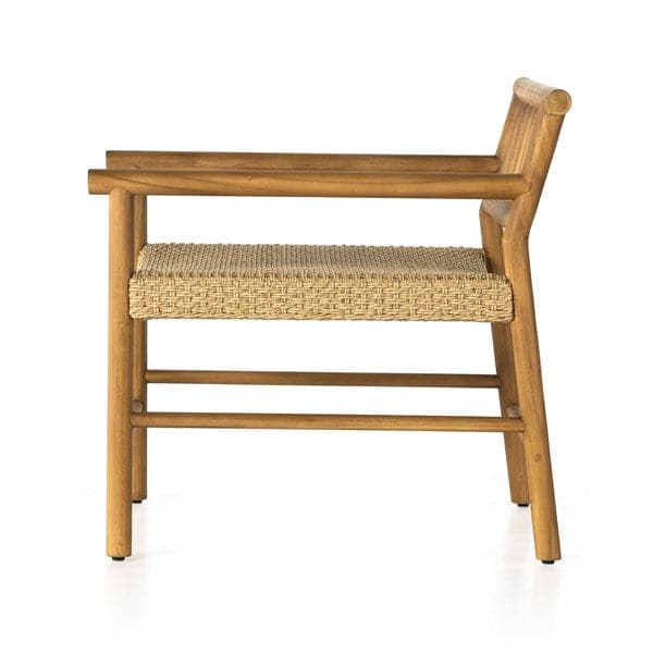 Larsen Outdoor Chair - Natural Teak-Four Hands-FH-231931-001-Lounge Chairs-3-France and Son
