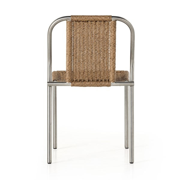 Moss Outdoor Dining Chair-Stainless-Four Hands-FH-231937-001-Dining Chairs-4-France and Son