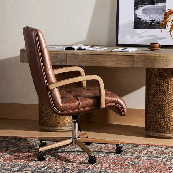 Luca Desk Chair-Sonoma Coco-Four Hands-FH-232018-001-Task Chairs-2-France and Son