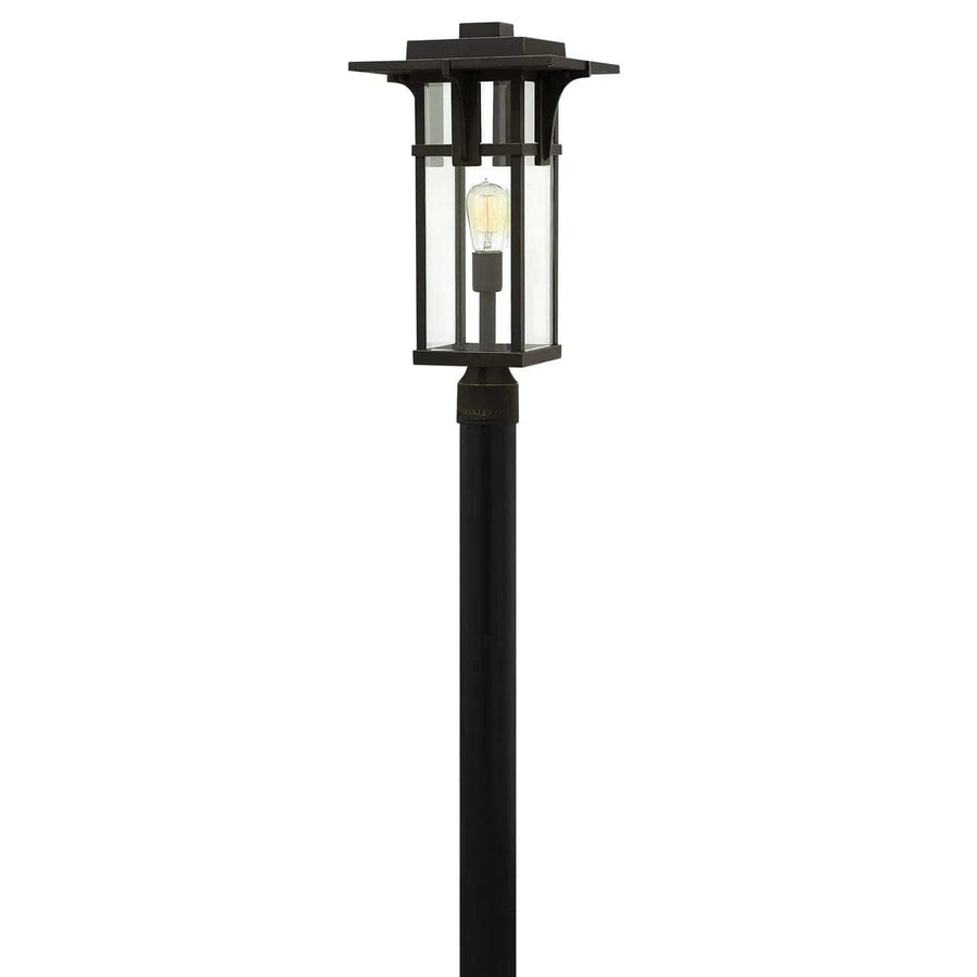 Outdoor Manhattan - Large Post Top or Pier Mount Lantern-Hinkley Lighting-HINKLEY-2231OZ-Outdoor Post LanternsEtched Seedy-1-France and Son