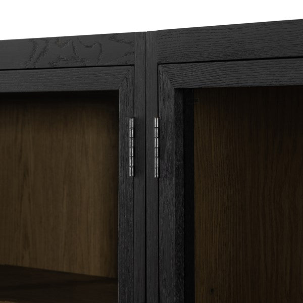 Millie Double Cabinet - Matte Black-Four Hands-FH-232216-001-Bookcases & Cabinets-14-France and Son