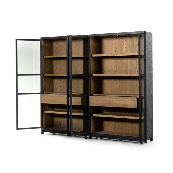 Millie Double Cabinet - Matte Black-Four Hands-FH-232216-001-Bookcases & Cabinets-4-France and Son