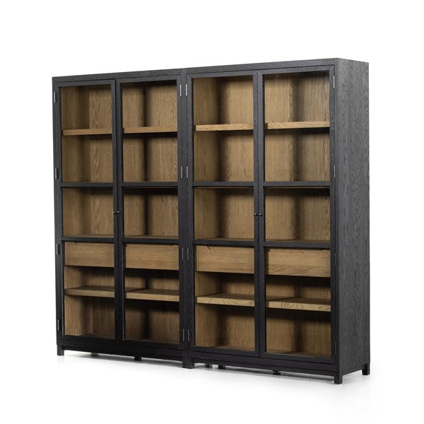 Millie Double Cabinet - Matte Black-Four Hands-FH-232216-001-Bookcases & Cabinets-1-France and Son