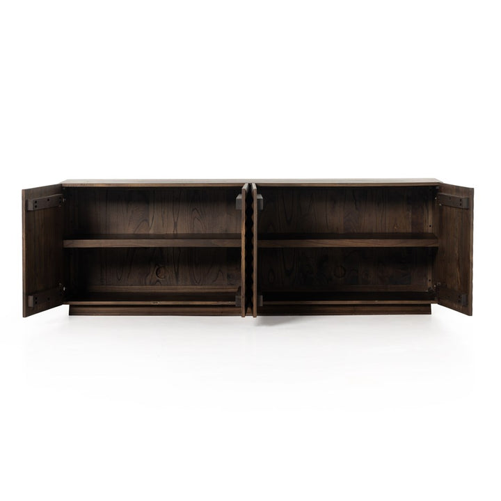 Tussac Media Console-Matte Brown Neem-Four Hands-FH-232367-001-Media Storage / TV Stands-4-France and Son
