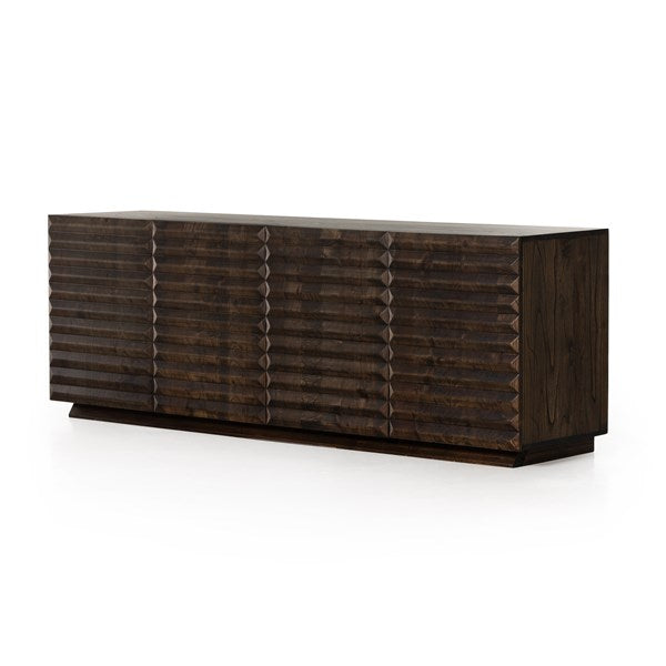 Tussac Media Console-Matte Brown Neem-Four Hands-FH-232367-001-Media Storage / TV Stands-1-France and Son