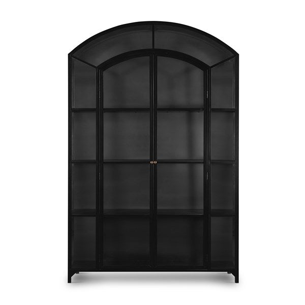 Belmont Wide Metal Cabinet - Black-Four Hands-FH-232421-001-Bookcases & Cabinets-3-France and Son