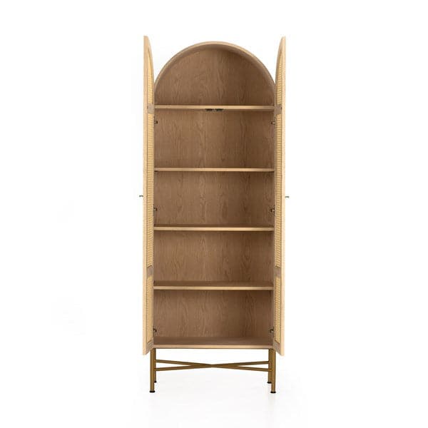 Sabella Cabinet - Natural Cane-Four Hands-FH-232531-001-Bookcases & Cabinets-3-France and Son