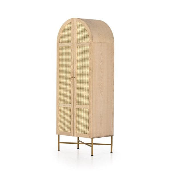Sabella Cabinet - Natural Cane-Four Hands-FH-232531-001-Bookcases & Cabinets-1-France and Son