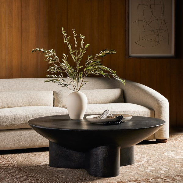 Sante 48" Coffee Table - Raw Black-Four Hands-FH-232595-001-Coffee Tables-2-France and Son