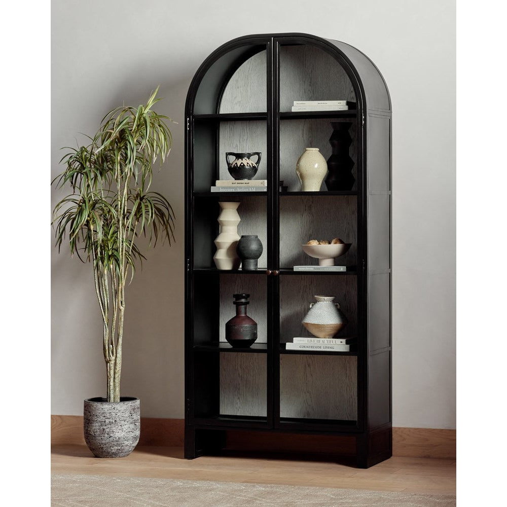Breya Cabinet - Black-Four Hands-STOCKR-FH-233096-001-Bookcases & CabinetsBlack with White Oak-8-France and Son