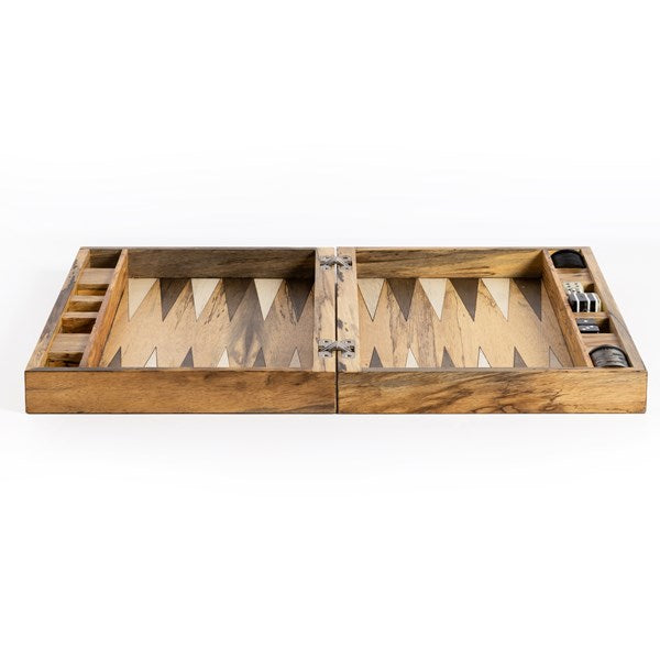 Backgammon - Spalted White-Four Hands-FH-233116-001-Games-6-France and Son