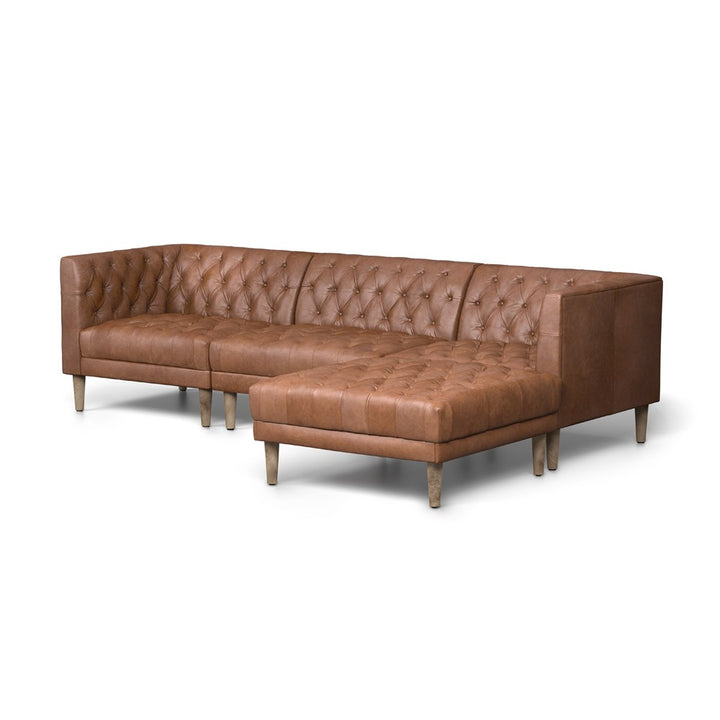 Williams Sectional-Four Hands-FH-233295-003-Sofas2 Piece Sectional-Chocolate-30-France and Son
