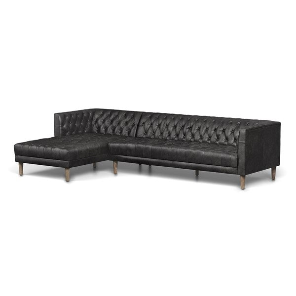 Williams Sectional-Four Hands-FH-233295-002-SofasLAF 2 Piece Sectional-Ebony-9-France and Son