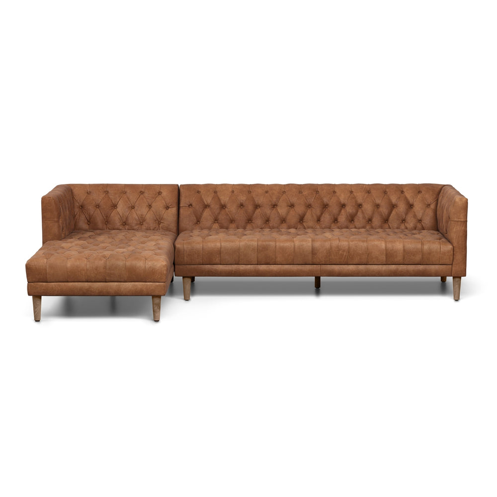 Williams Sectional-Four Hands-FH-233295-003-Sofas2 Piece Sectional-Chocolate-2-France and Son