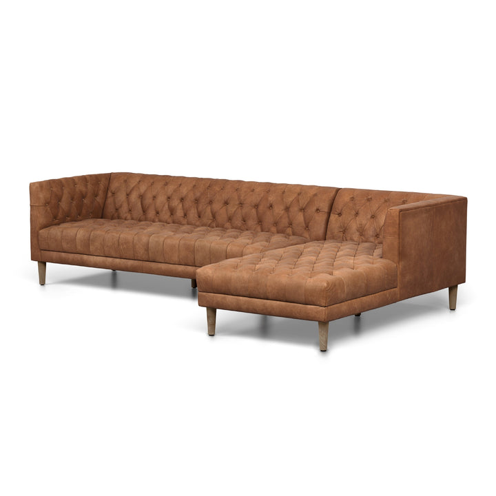 Williams Sectional-Four Hands-FH-233296-003-SofasRAF 2 Piece Sectional-Washed Camel-55-France and Son