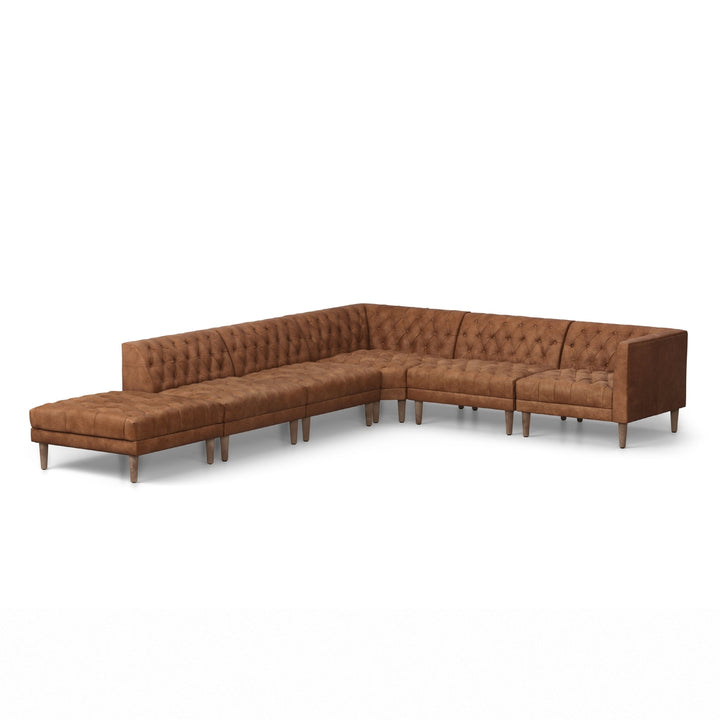 Williams Sectional-Four Hands-FH-233298-003-SofasRAF 5 Piece Sectional-Chocolate-7-France and Son