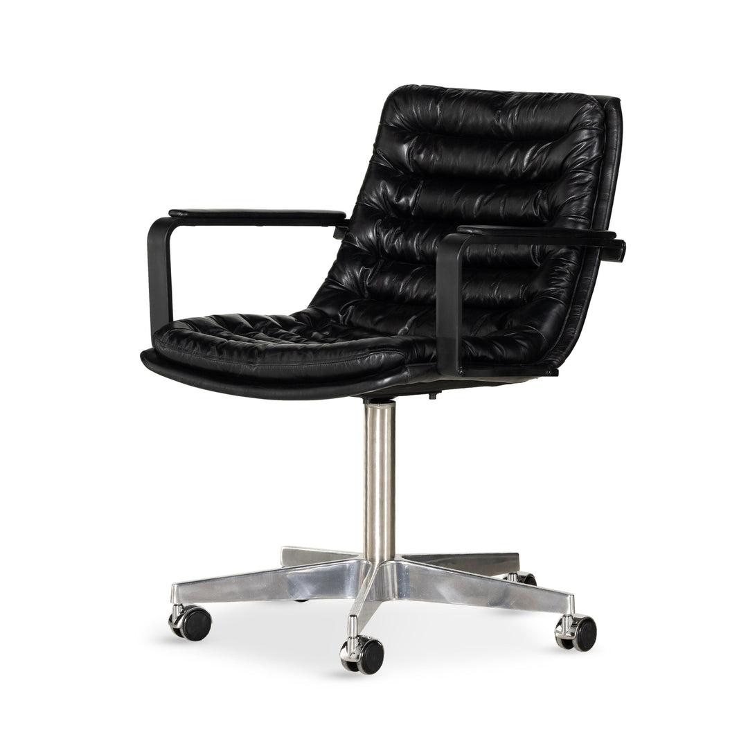 Malibu Arm Desk Chair-Four Hands-FH-233756-003-Task ChairsRider Black-9-France and Son
