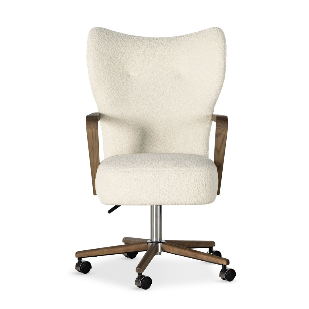 Melrose Desk Chair-Four Hands-FH-234109-001-Task ChairsSheepskin Camel-6-France and Son